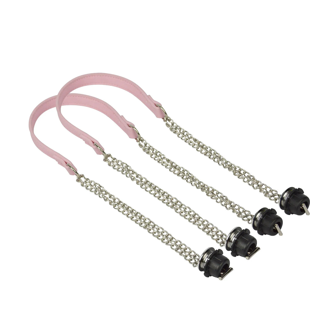 Nuevo 1 par Obag plata larga OT doble cadena con tornillo chapado en Metal para OBag mango O bolso de mujer bolso de hombro
