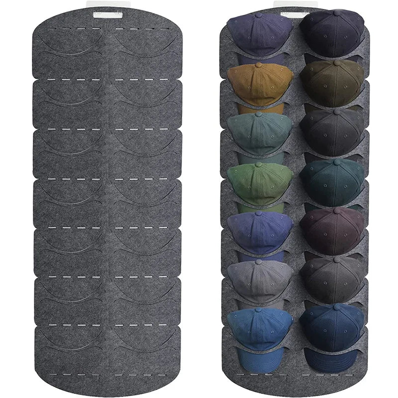 Estante de almacenamiento de sombreros de fieltro, soporte para gorra, Clip para bolsa de pared, organizador de armario, gorra de viaje con visera de béisbol, estantes para sombreros de montaje en pared, nuevo