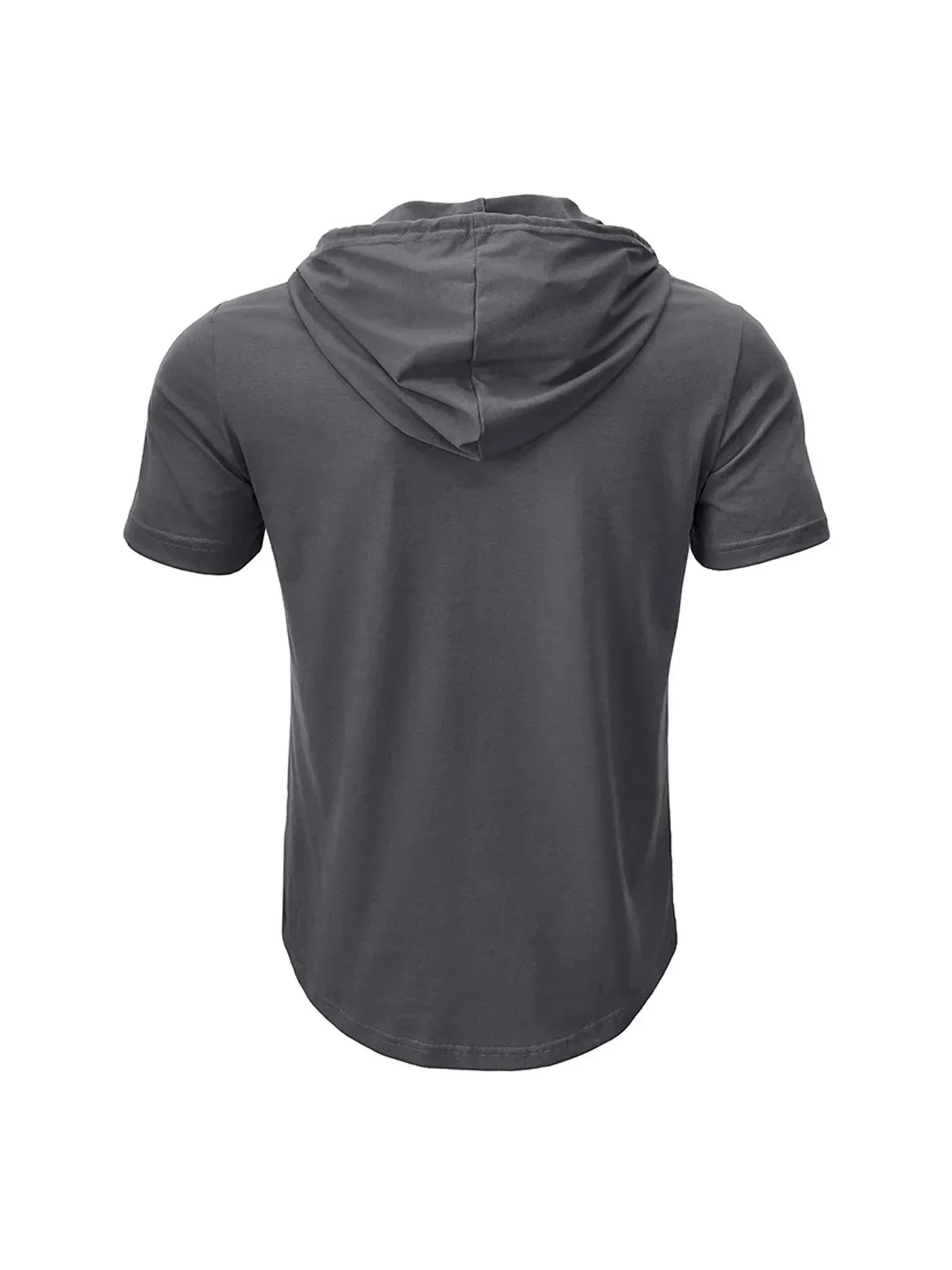 Camiseta ajustada de verano para hombre, camisetas de manga corta con capucha para Fitness, Sudadera con capucha ligera para hombre, camisetas deportivas transpirables para Fitness