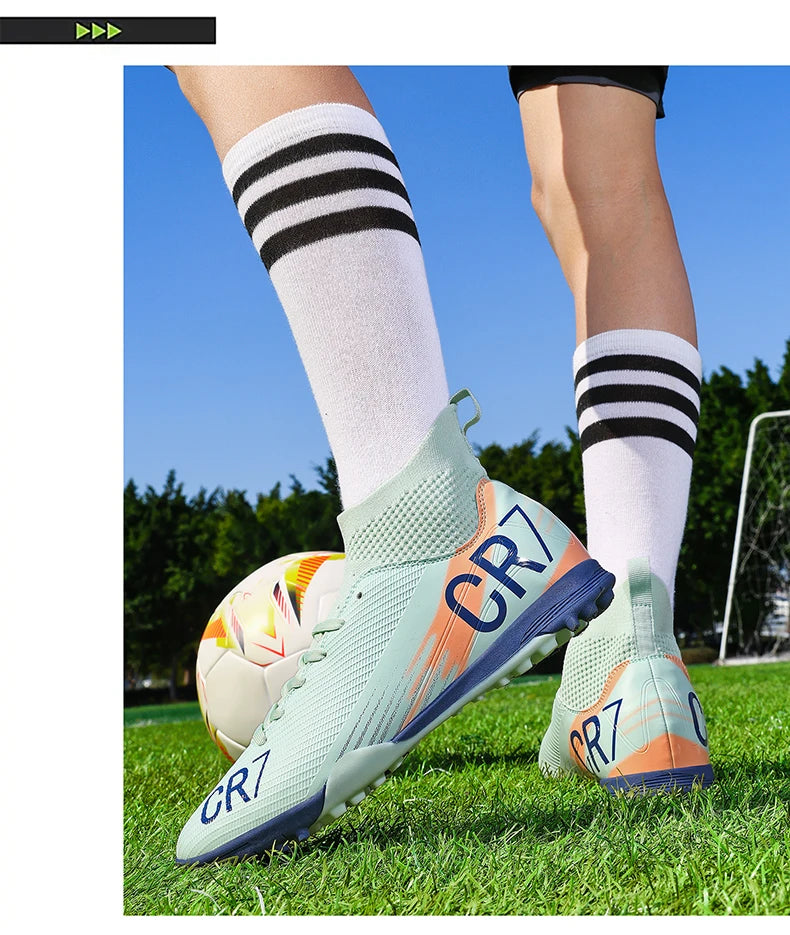 Nuevas botas de fútbol para hombre, gran oferta, zapatos de fútbol profesionales de alta calidad, zapatillas de fútbol para mujer, zapatillas unisex ultraligeras TF/FG