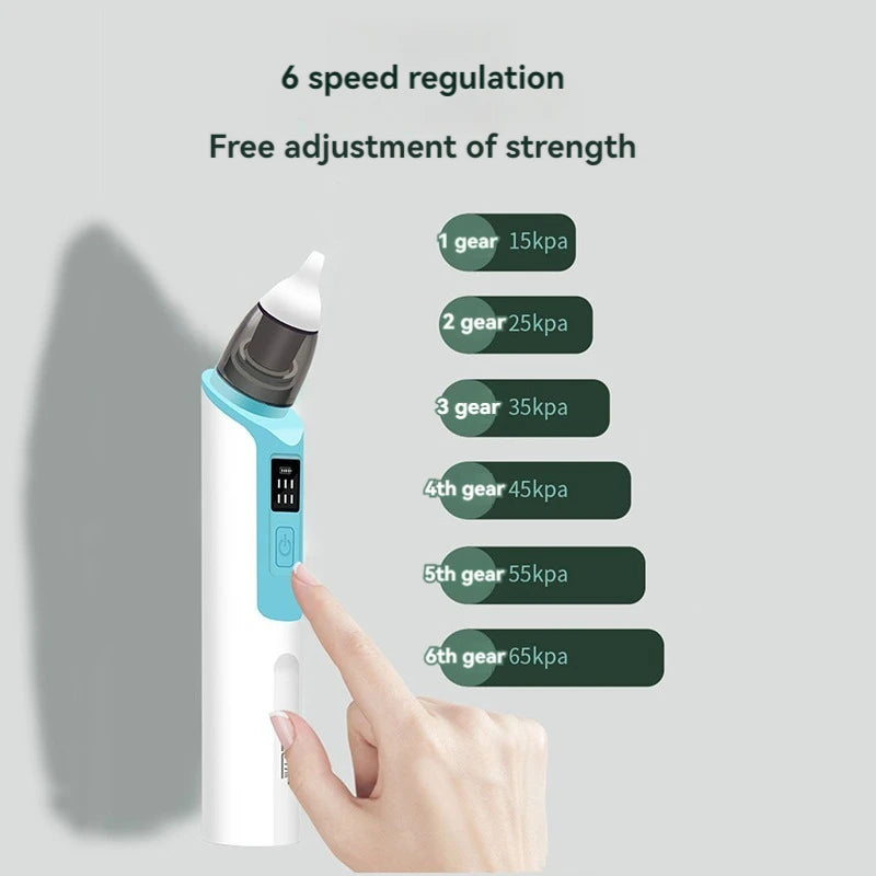 Aspirador Nasal eléctrico para bebé, nuevo patrón, versión de carga, aspirador Nasal para bebé recién nacido, succión, previene la congestión Nasal, 2025