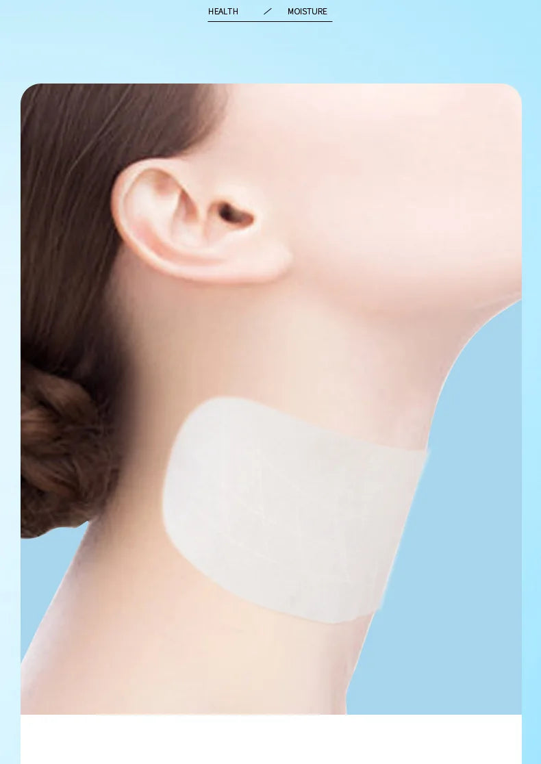 10 Uds SADOER ácido hialurónico máscara de cuello colágeno reafirmante máscaras de cuello nutritivo brillo belleza hidratante cuellos cuidado de la piel