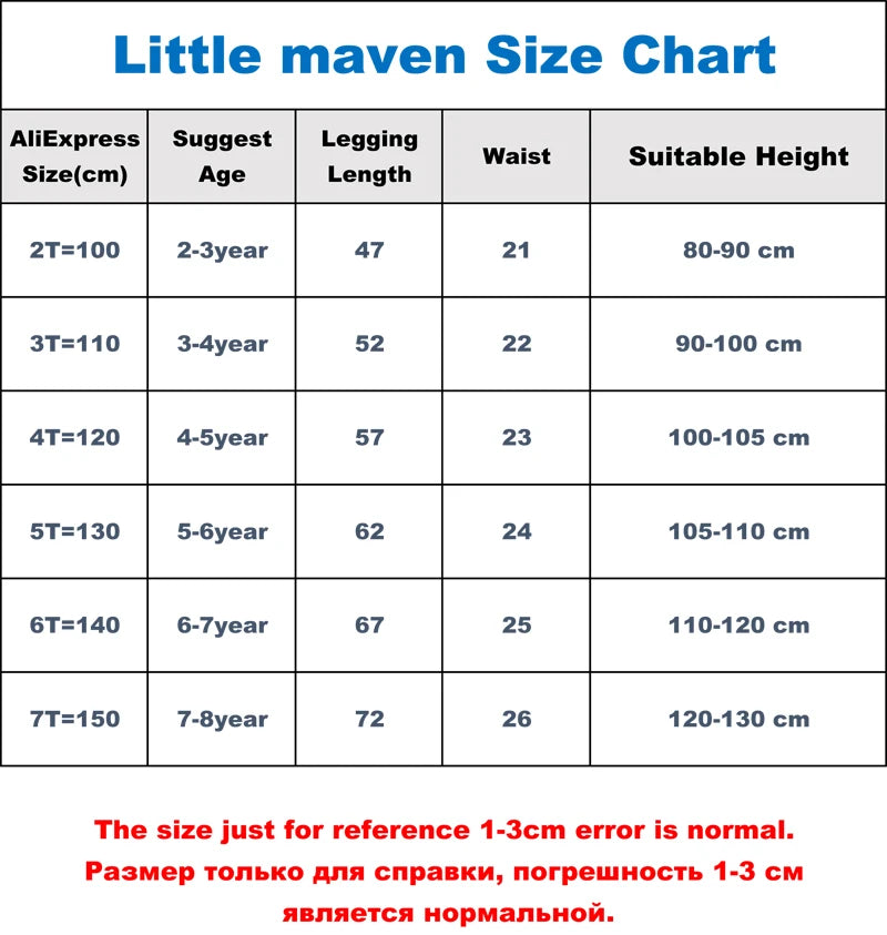 Little maven, novedad de 2024, mallas con flores de dibujos animados, pantalones para niños, pantalones encantadores para primavera y otoño para niños de 2 a 7 años
