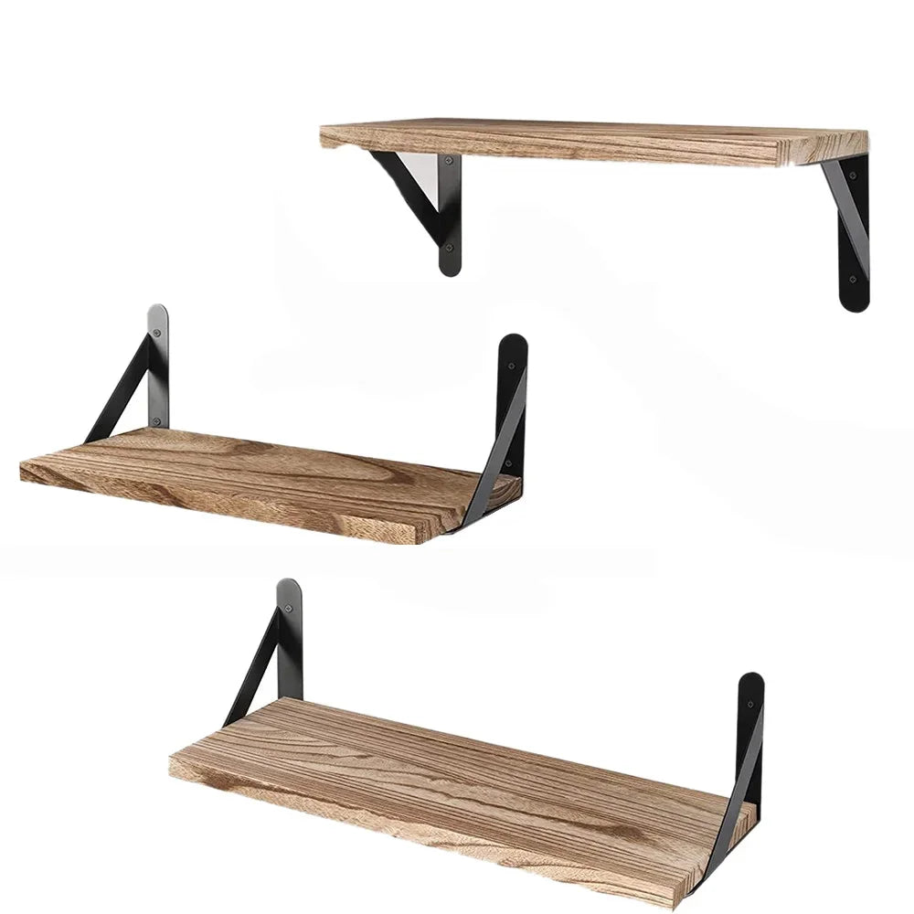 Estantes de pared flotantes de madera, estantes colgantes para baño, estante de almacenamiento, organizador de cocina, muebles, soporte de exhibición para sala de estar
