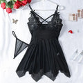 Conjunto de 2 uds de camisón de encaje para mujer, ropa de casa exquisita, nuevo pijama verde para la noche, camisón transparente dividido, conjuntos de bragas con sujetador con cuello en V
