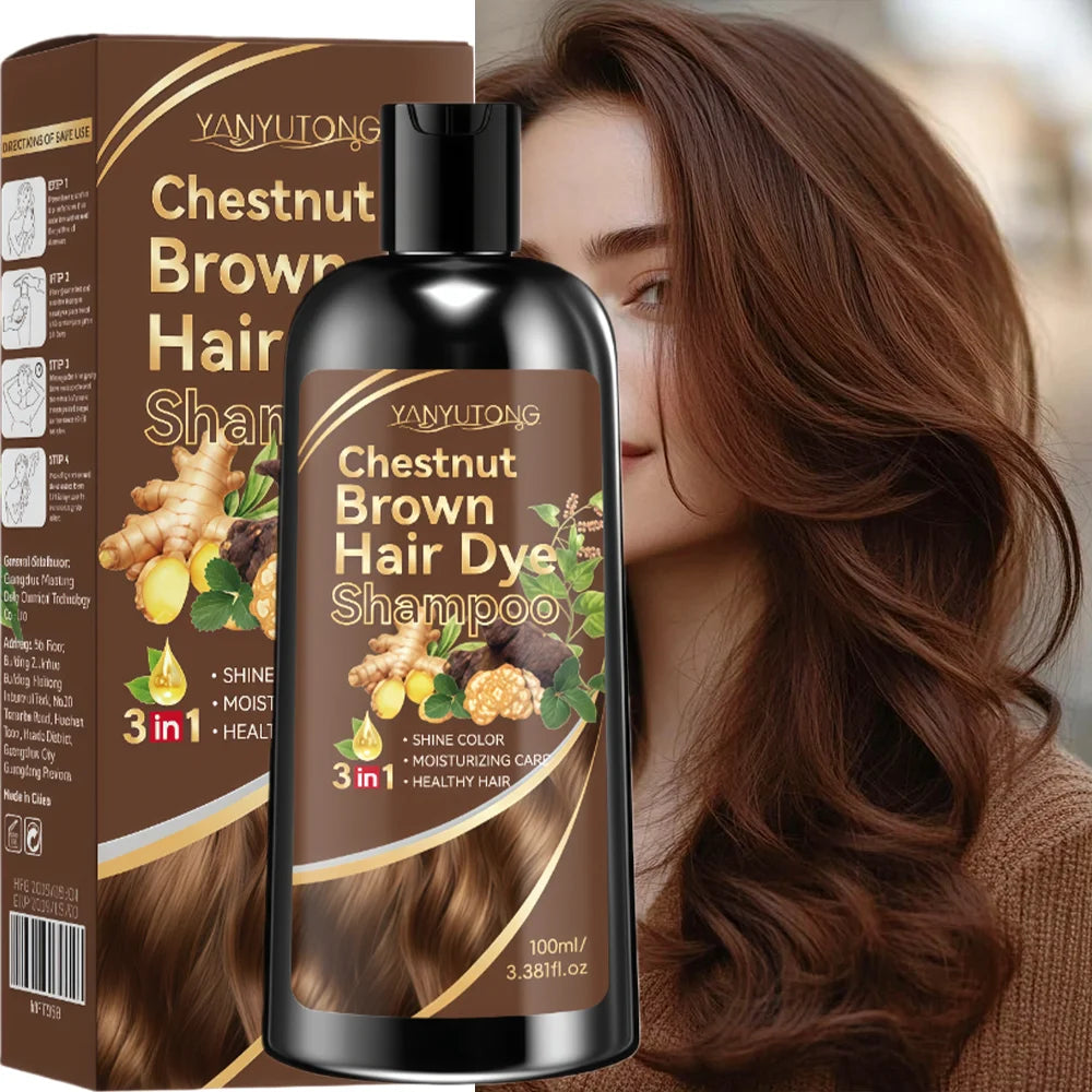 Champú tricolor de cúrcuma 3 en 1, champú nutritivo color tratado fórmula suave, a base de plantas, color beige claro