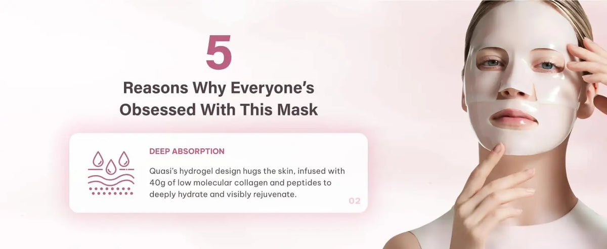 Mascarilla Facial de Colágeno Nocturna – Mascarilla Coreana Hidratante – Niacinamida y Colágeno de Bajo Peso Molecular – Reafirmante y Suavizante para la Piel