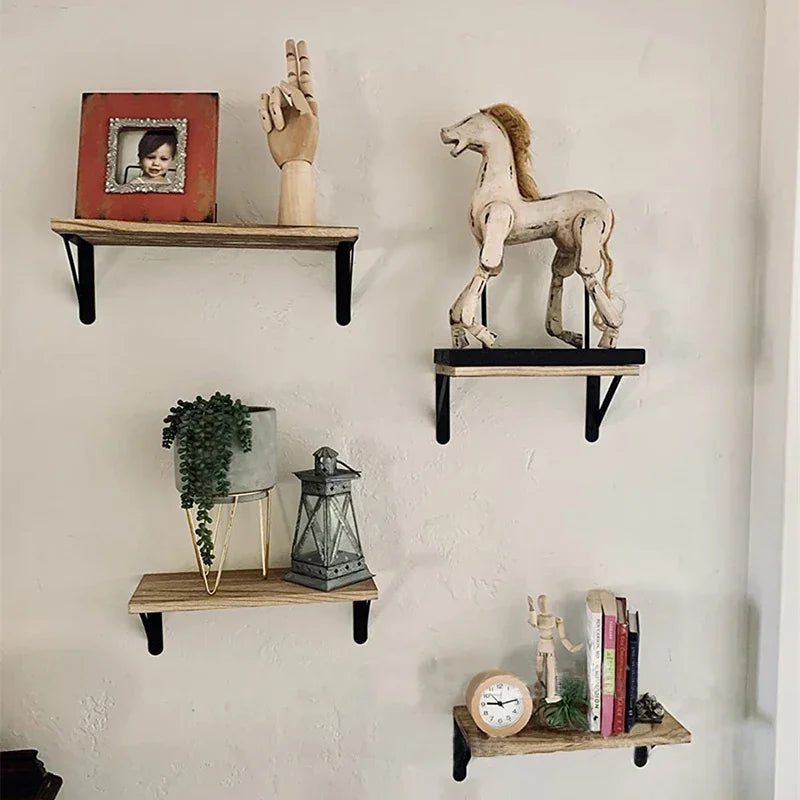 Estantes de pared flotantes de madera, estantes colgantes para baño, estante de almacenamiento, organizador de cocina, muebles, soporte de exhibición para sala de estar