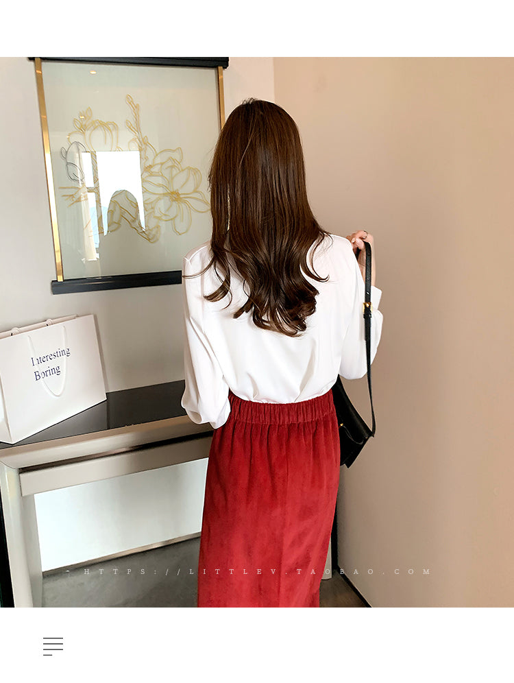 Camisas de talla grande, moda Primavera Verano, blusa holgada de manga larga para mujer, Tops informales de gasa, camisas de oficina para mujer