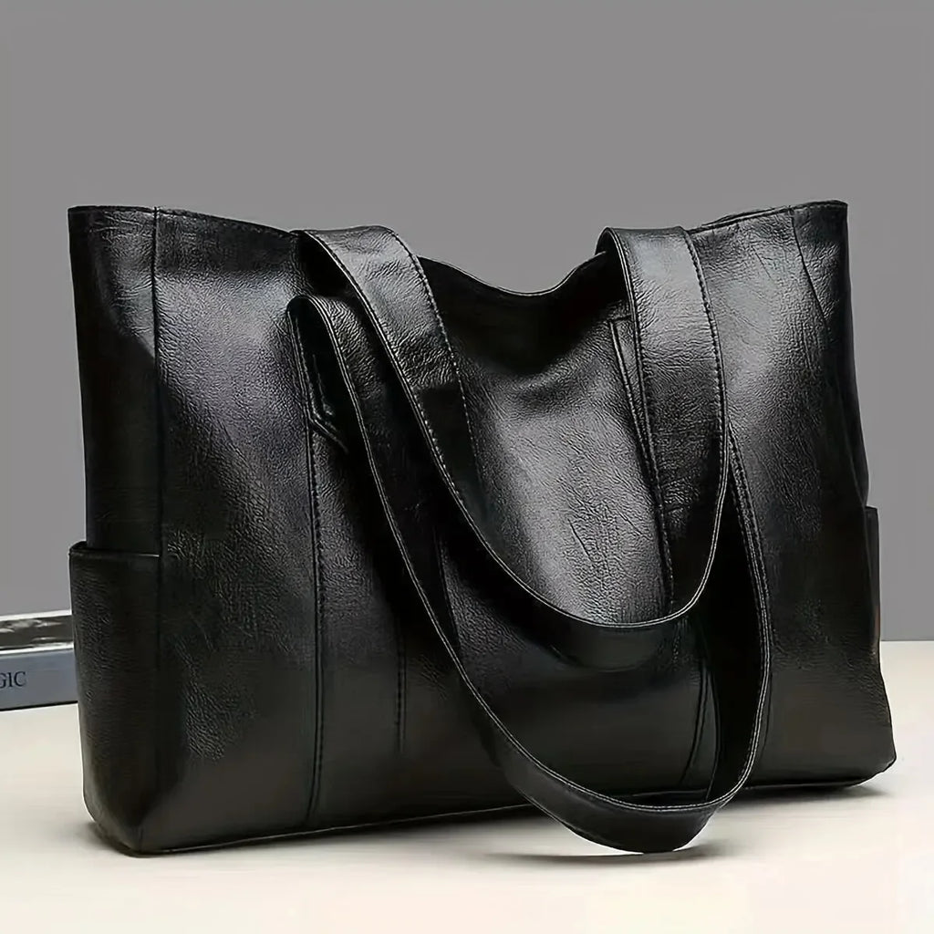 Bolso de mano grande Vintage con capacidad de 2025, bolso informal de hombro vegano Retro para mujer para ir al trabajo