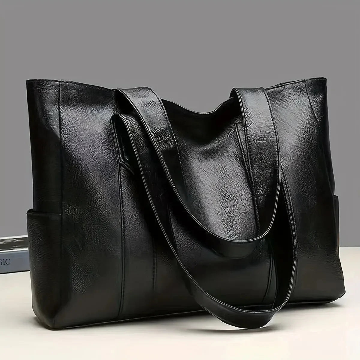 Bolso de mano grande Vintage con capacidad de 2025, bolso informal de hombro vegano Retro para mujer para ir al trabajo