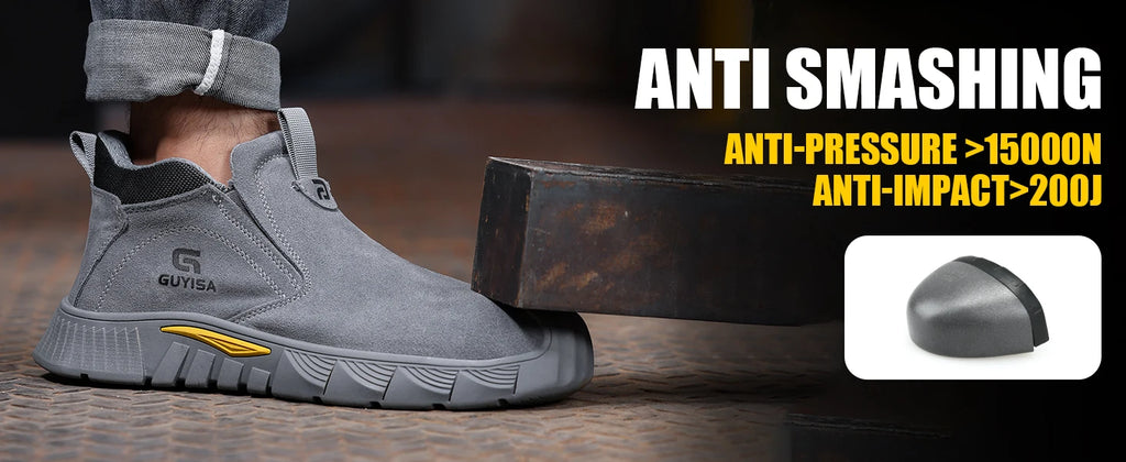 Zapatos de seguridad con punta de acero para hombres y mujeres, zapatos de trabajo antideslizantes, zapatillas de deporte, zapatos de trabajo protectores para exteriores, botas de seguridad para exteriores para hombres