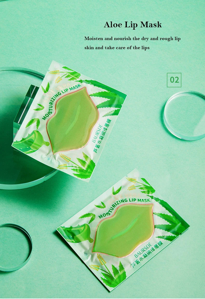 5/10 unids/lote mascarilla labial nutritiva de colágeno esencia de frutas hidratante reafirmante parche labial antiarrugas cuidado de la piel