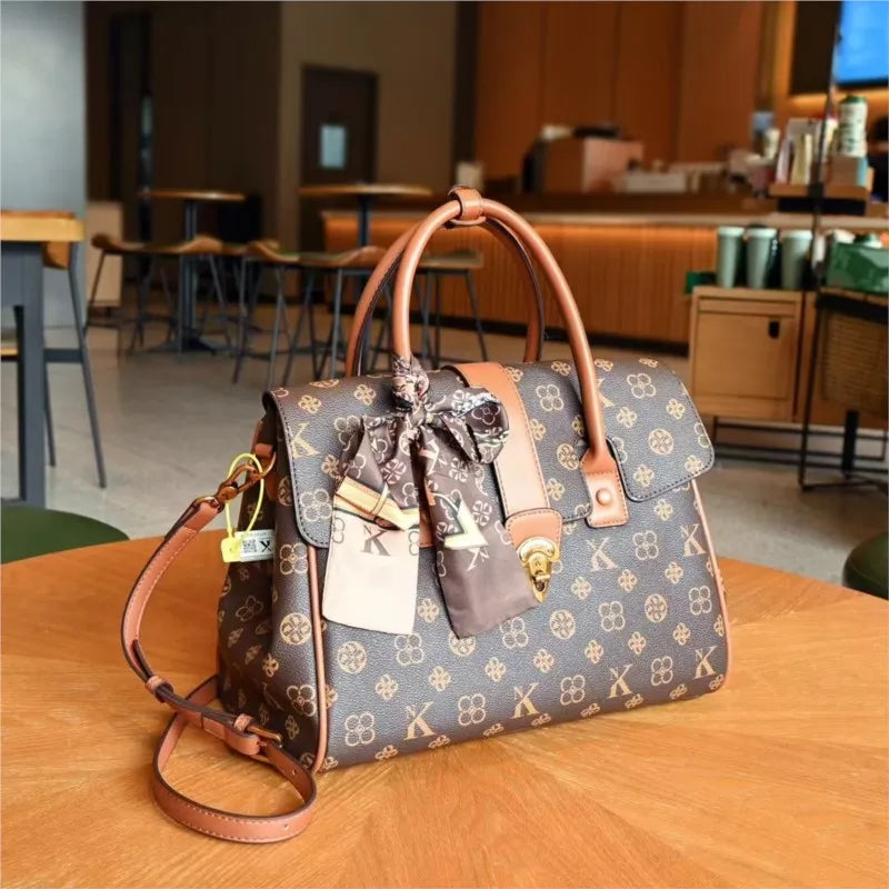 Bolso ligero de marca de lujo para mujer, bolso de gama alta versátil a la moda, bandolera de un solo hombro a la moda de gran capacidad, 2025