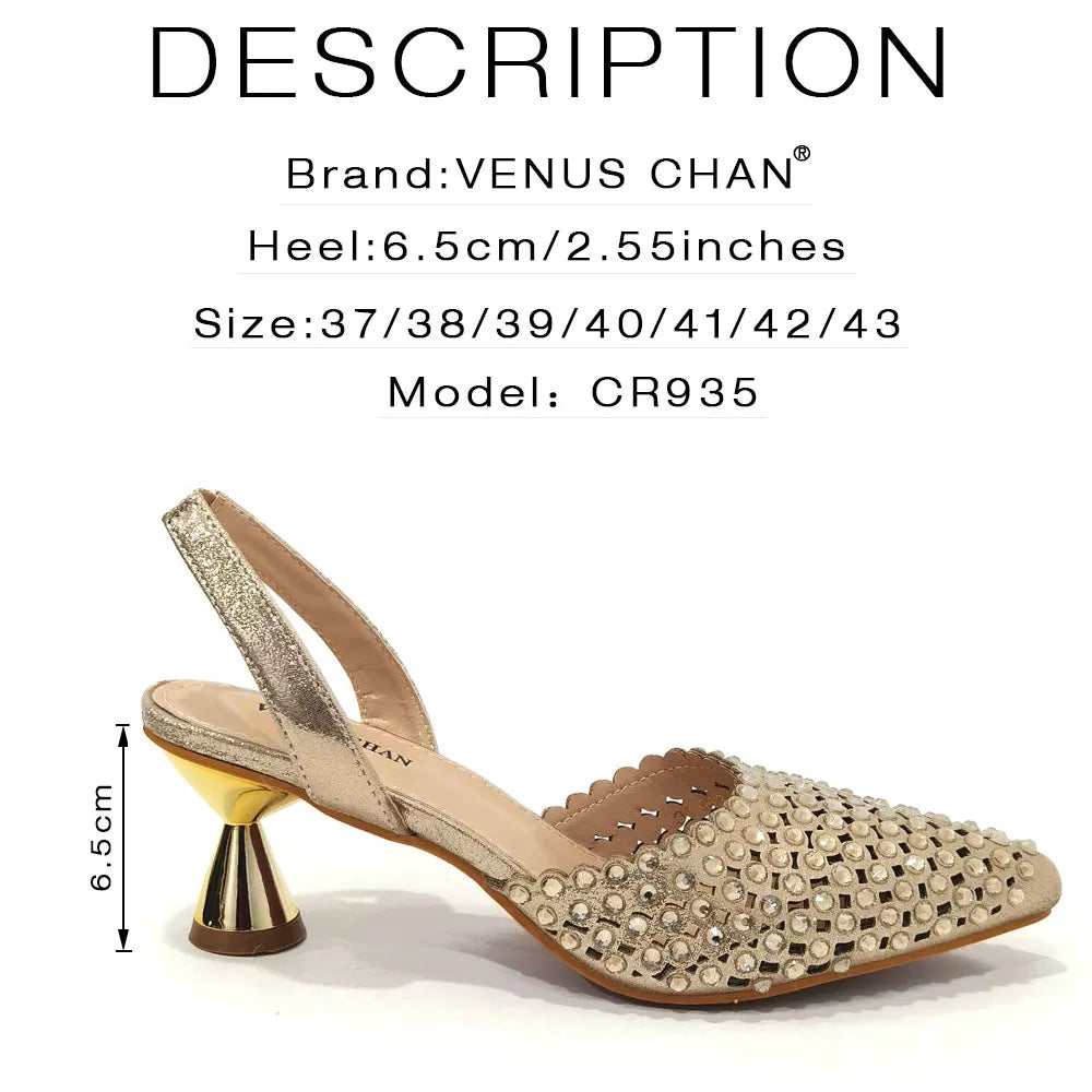 Sandalias con fondo de Muffin decoradas con cuentas para mujer, zapatos y bolso cómodos y versátiles, elegantes, a la moda, verano, 2023