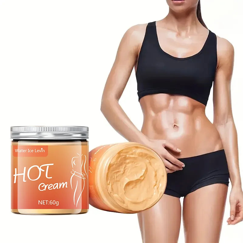 Crema de masaje para todo el cuerpo y culturismo, compresa caliente para apretar los músculos abdominales
