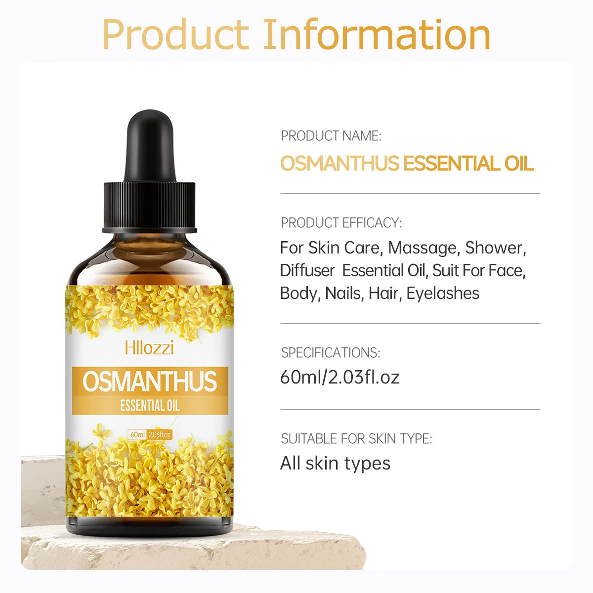 100ml/60ml/30ml aceite esencial de Osmanthus aceite esencial de planta humidificador de aceite esencial puro jabón de aromaterapia producción DIY