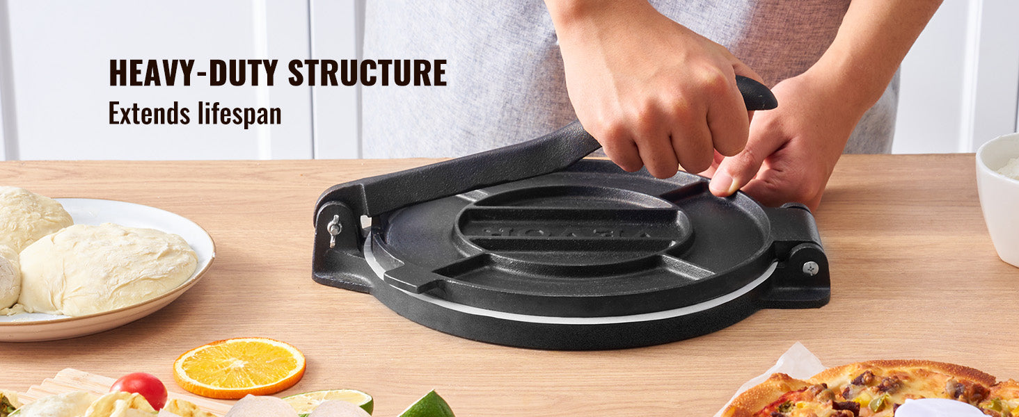 SucceBuy Tortilla PressCast Iron Heavy Duty Tortilladora Press Dough Maker para Tortilla de Harina